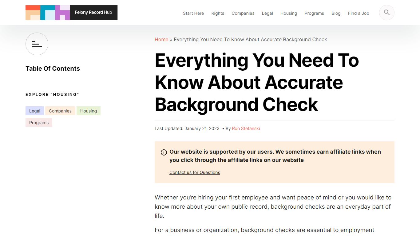 Everything You Need To Know About Accurate Background Check
