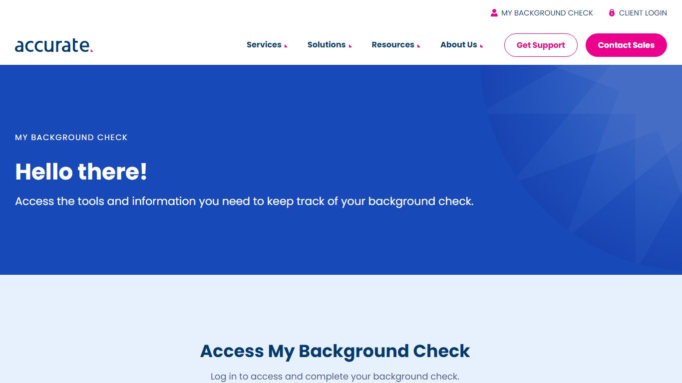 My Background Check - Accurate